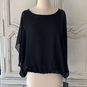Vince Camuto Black Tunic Top